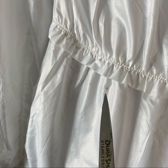 Prana white lightweight hooded zip up jacket sz Small - Picture 5 of 5